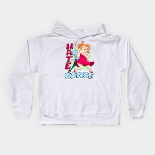 Funny Hate Dance Party Music Kids Hoodie